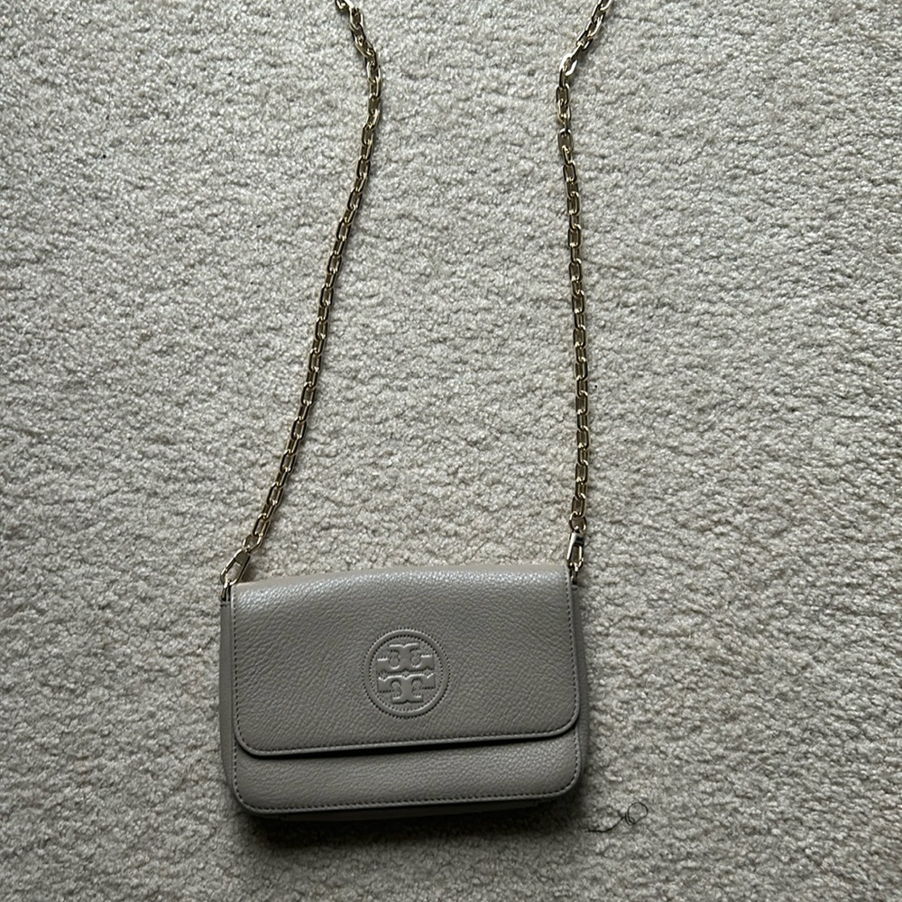 Tory Burch gray crossbody